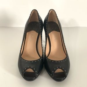 cole haan nike air heels peep toe